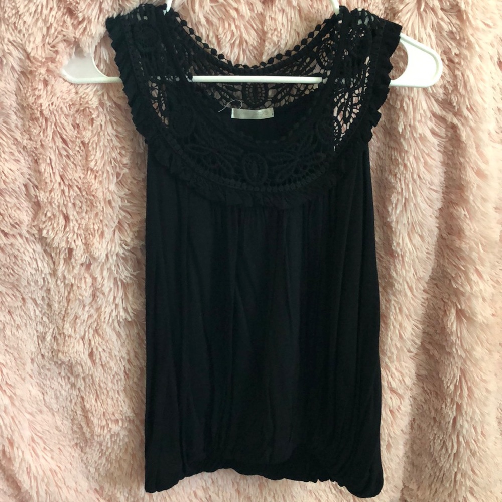Black Lacey Top
